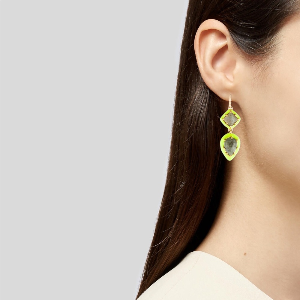 Alexis Bittar Labradorite and Enamel Earrings